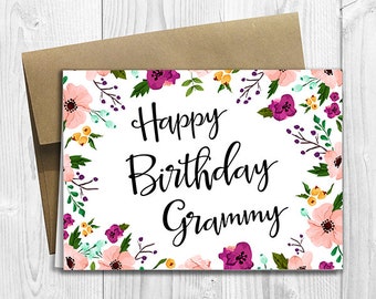 Card for grammy | Etsy