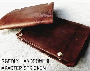 Mens Leather Wallet. Mens Minimalist Wallet/Mens Slim Wallet/Card Holder. Made in the US. Veg tanned Leather Wallet. Mens Personalized Gift