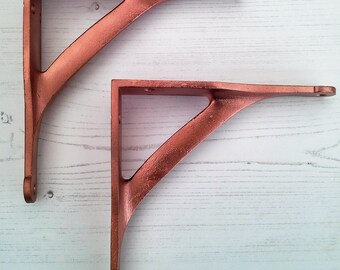 Copper Cast Ironbridge Industrial Bracket Antique Victorian Strong Wall Bracket Cast Iron Brackets 7 inch