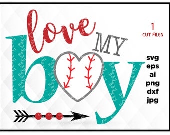 Baseball SVG love my boy Baseball Svg, Softball Svg, Baseball Cut Files, Baseball Saying Svg, Ballgame Svg, Baseball Game Svg