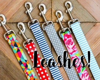 Any Leash- Made from ANY fabric in our shop! Choose your width & length