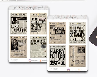 PRINTABLE Daily Prophet Covers Harry Potter Newspaper Fourth