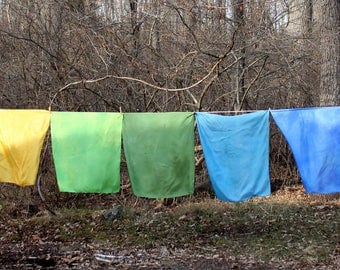 Hand-Dyed Play Silks - Waldorf Play Silks - 35" x 35"