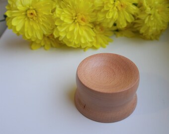 Spinning Bowl for Supported Spindle from Beechwood