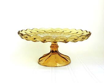 Vintage Cake Stand, Glass Cake Stand, Vintage Glass Cake Stand, Wedding Cake Stand, Vintage Wedding, Vintage Bridal Shower, Cake Stand