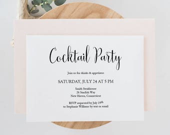 Wedding Cocktail Party Invitation 10