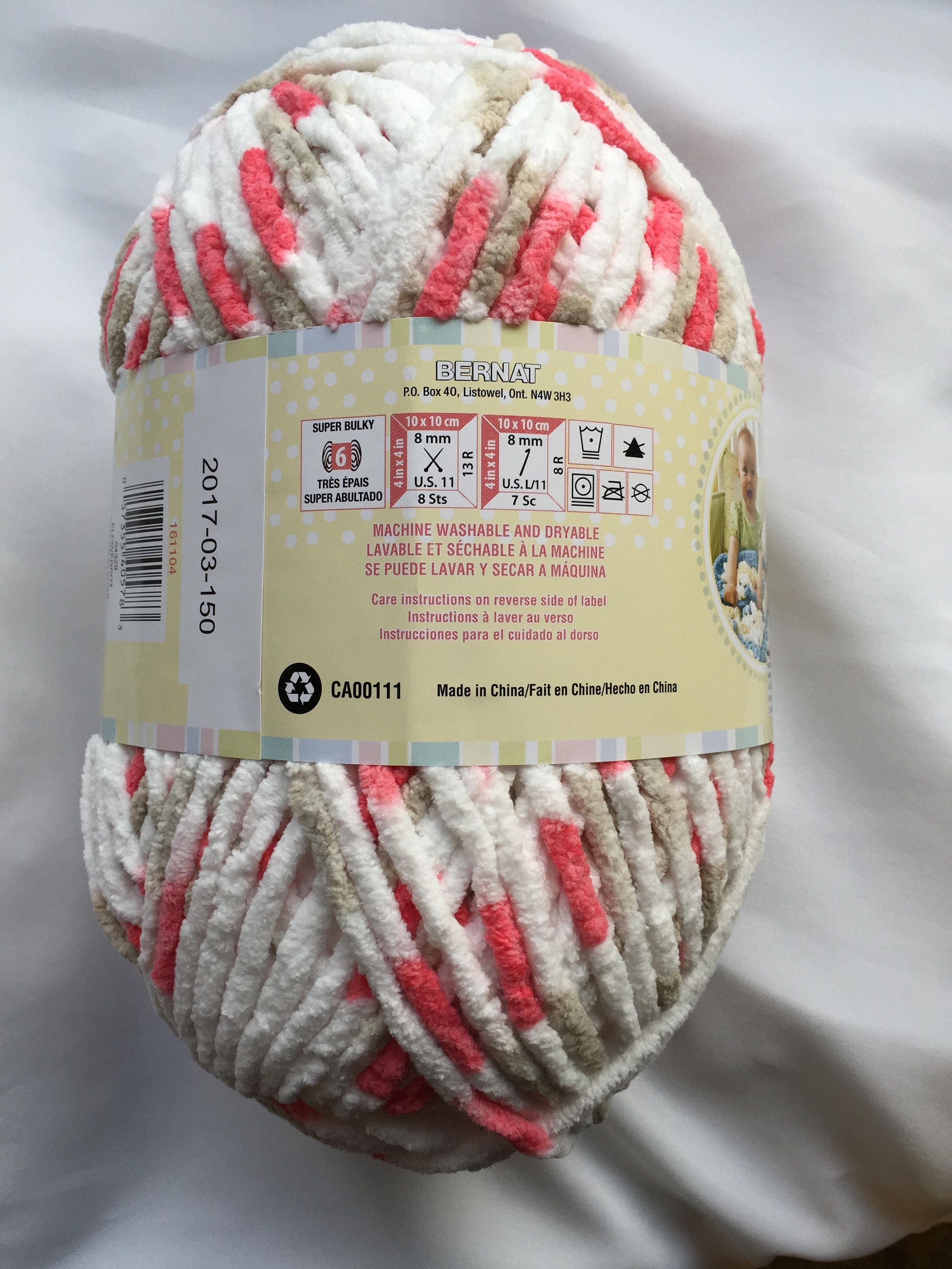 bernat yarn baby and sweet fresh blanket Blanket 04329 220 oz FLOWERPOT 10.5 Baby Yarn ~ Bernat yds