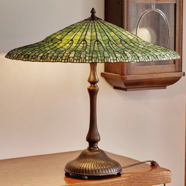 Tiffany Odyssey stained glass lamps and custom by AzaleaLampStudio