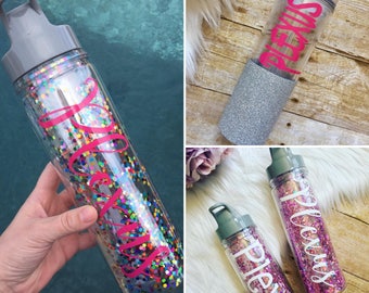 PLEXUS Water Bottle, Plexus Tumbler, Confetti Bottle, Plexus Swag, Pink Drink, Plexus Slim Ambassador, Sports Bottle, Team Member Gift