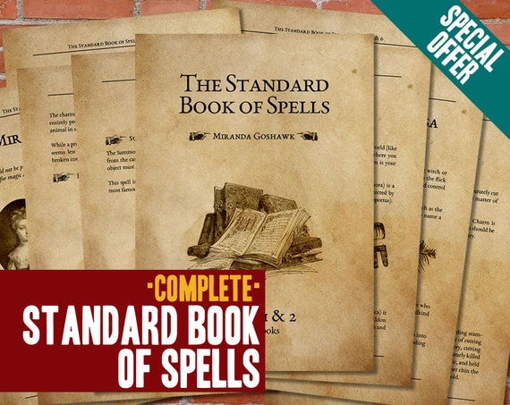 Harry Potter Standard Book of Spells Printable book COMPLETE