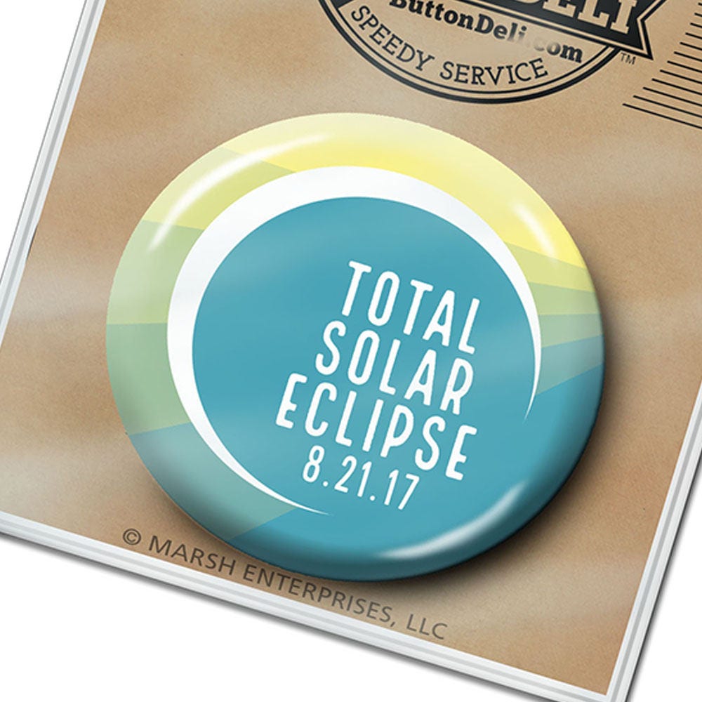 Total Solar Eclipse 2017 Button Keychain or Bottle Opener