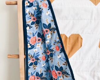 Custom Quilt - Made To Order - Heart Quilt - Black and White Plus Quilt - Monochromatic  - Minimalist Quilt - Gender Neutral