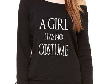 A Girl Has No Costume GoT Slouchy Off Shoulder Oversized Sweatshirt