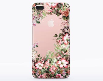 Flower Booming Case Floral Case iPhone 7 Case Rubber iPhone 6s Silicone Case Floral Case iPhone SE Case iPhone Cute Case phone case 5 CMCP74