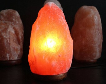 Himalayan salt lamp, natural air purifier, meditation, himalayan salt light, night light, pink salt lamp with 15w bulb and UK plug included