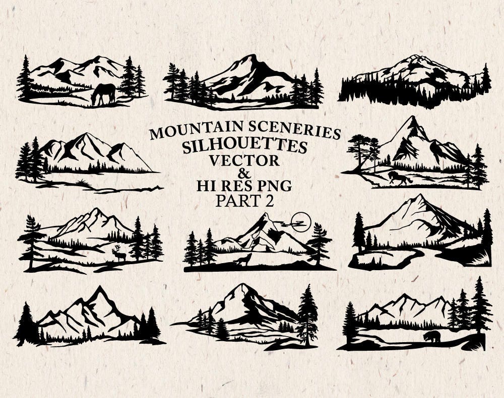 Free Free 147 Cricut Mountain Scene Svg SVG PNG EPS DXF File