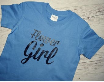 Flower Girl, Flower Girl Shirt, Petal Patrol Shirt | Matching bridesmaid shirts also available | Many colors to choose from | 100% CUSTOM