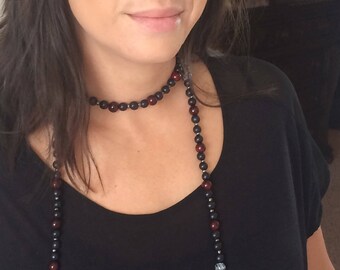 Carolina Gamecocks Double Wrap Beaded Necklace