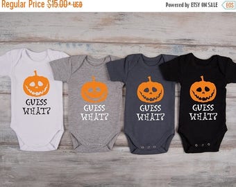 LATE SHIP SALE Halloween Pregnancy Announcement One Piece, Pregnancy Reveal To Grandparents / Family, Pregnancy Announcement Shirt, Baby Rev