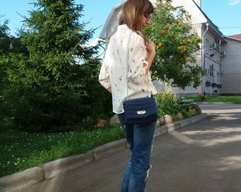 FREE SHIPPING, Crochet bag, Cotton bag, Handmade crochet bag, Crocheted bag