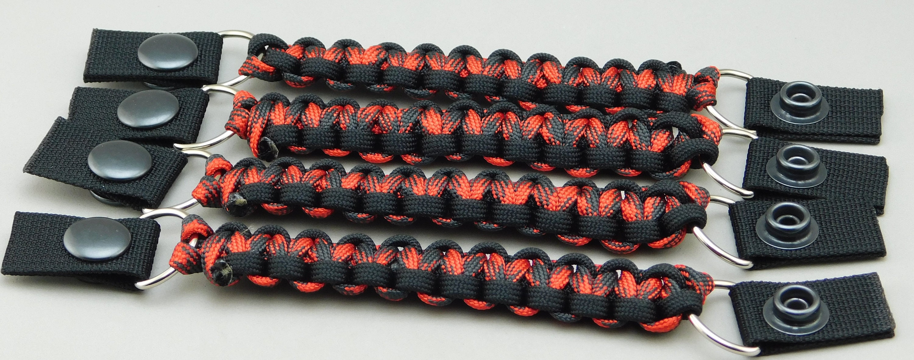 Black/Red Usa Made 550 paracord Vest Extenders free shipping