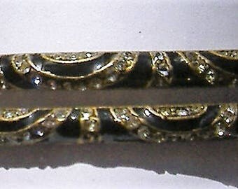 1980S art deco style enamel BRACELEts