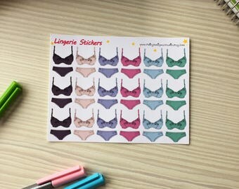 Lingerie Planner Stickers