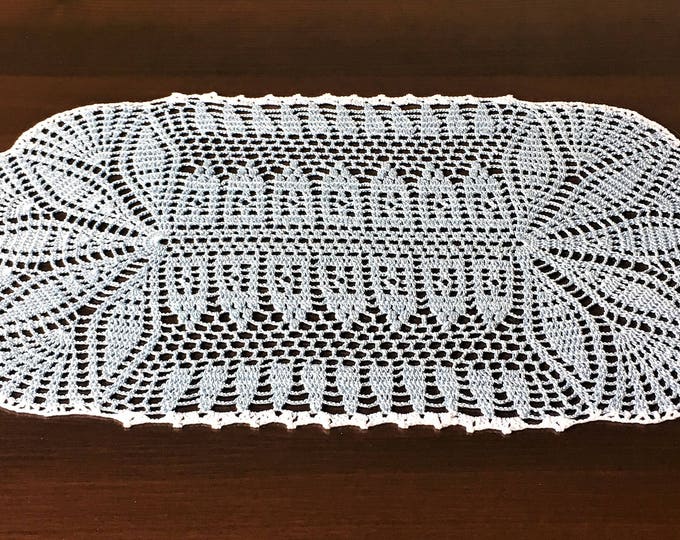 Table runner lace Вязание крючком салфетка крючком салфетки стол декор Crochet coaster Large lace Coffee Table Doily oval doilies crochet.