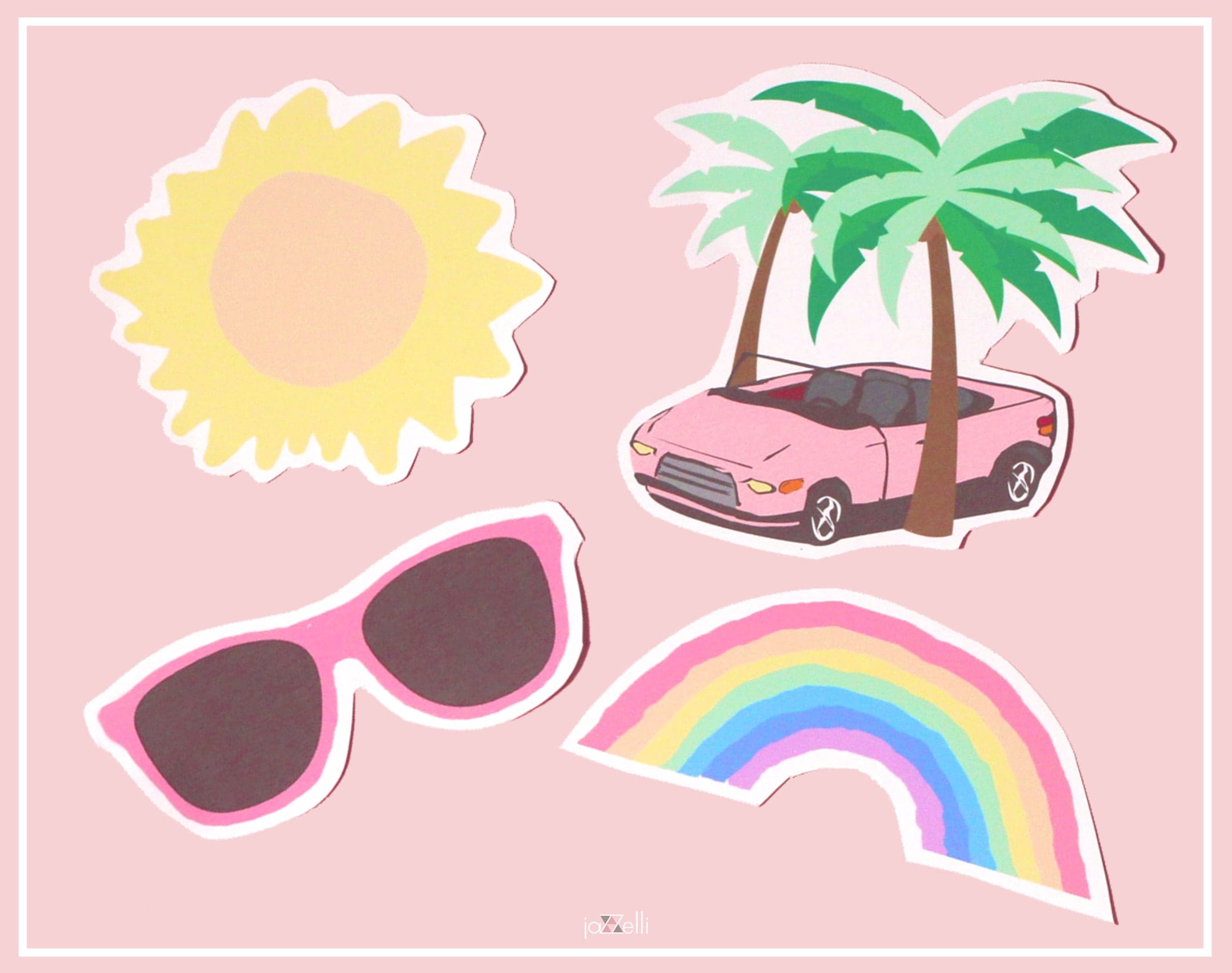 summer vibes stickers cute stickers tumblr stickers