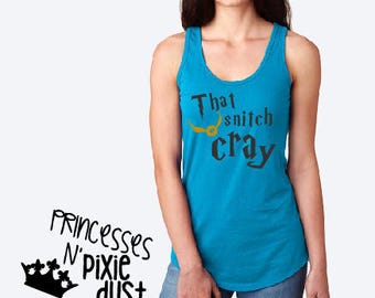 Golden Snitch Tank Top - That Snitch Cray - HP