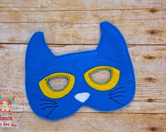 Pete The Cat Inspired Masks Pete Groovy Buttons Birthday Party Idea