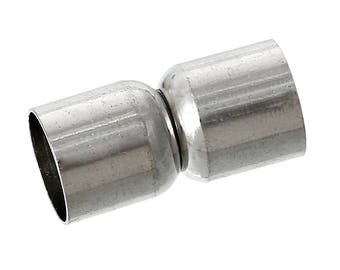A silver 19 mm for cord magnetic clasp