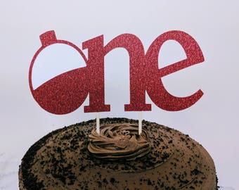 The Big One Cake Topper, Bobber Cake Topper, Fishing Cake Topper, Big One Smash Cake