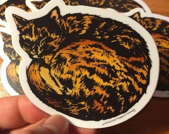 Cat Nap - Vinyl Sticker