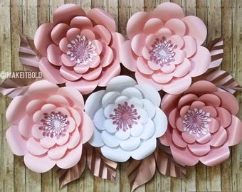 Paper Flower Backdrop Paper Flower Set Paper Flowers