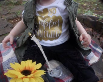 Girls Halloween Shirt, Pumpkin Shirt, Halloween Shirt, Baby Girl, Toddler Girl, Happy Halloween, Fun Halloween Shirt, Halloween Tee