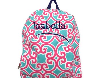 Small backpack-child backpack-backpack-toddler backpack-gift-scroll backpack-girl backpack-monogrammed backpack-personalized backpack-