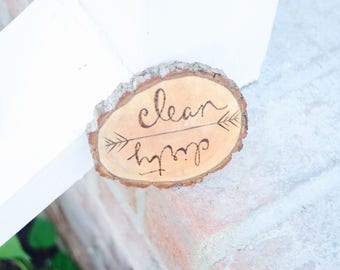 Clean Dirty Dishwasher Magnet | Kitchen Dishwasher Decor