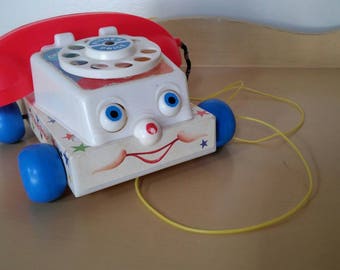 1961 Fisher Price Chatter Telephone pull toy
