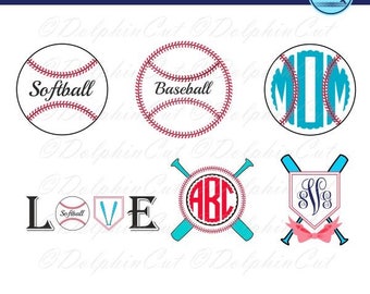 Softball bow svg | Etsy