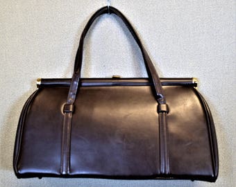 Vintage Handbag Brown Purse 1960