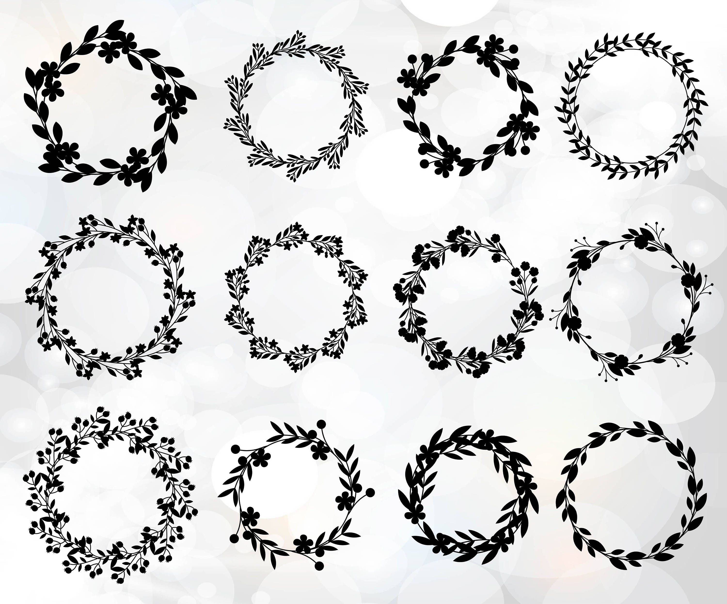 Free Free 293 Flower Wreath Svg Free SVG PNG EPS DXF File