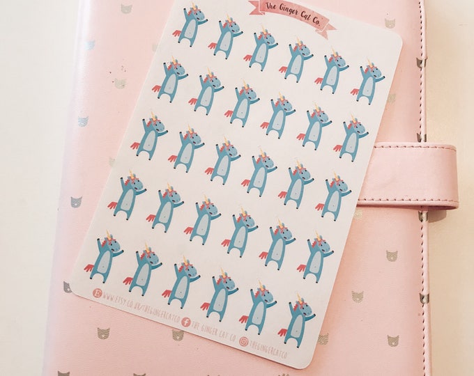 Good day/happy Unicorn Planner Stickers