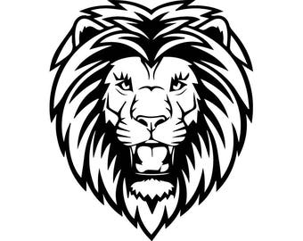 Download Lion head svg | Etsy