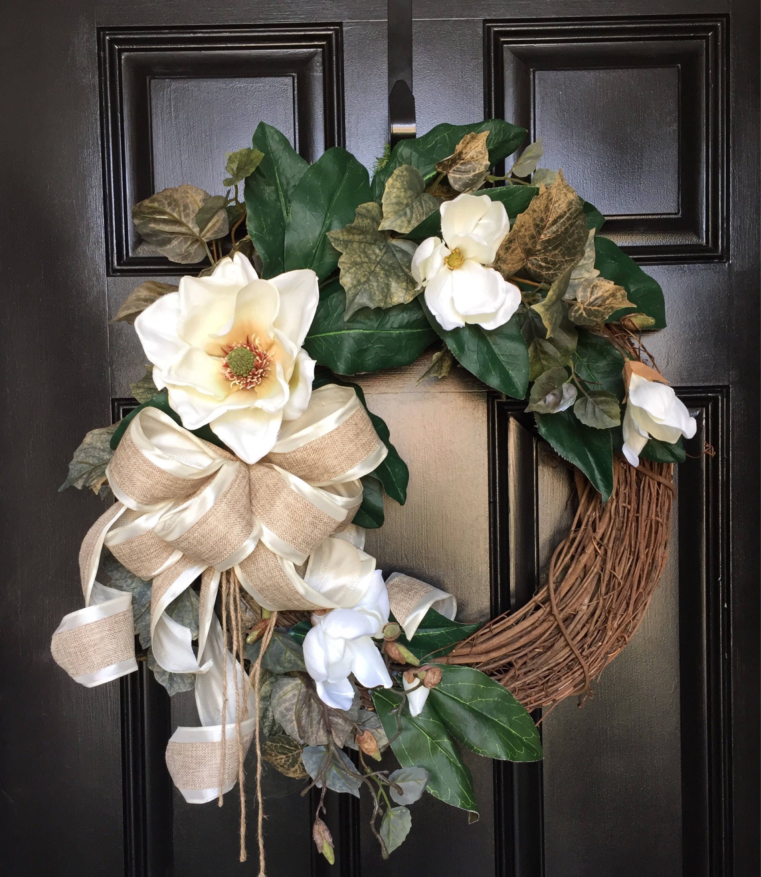 FALL MAGNOLIA Wreaths Front Door Wreath Door Decor