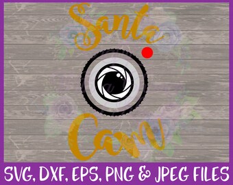 Christmas SVG, Ornament SVG, Santa SVG, North Pole Svg, Santa Cam Svg, Holiday Svg, Merry Christmas Svg, Dxf Eps Png Jpg Digital Download