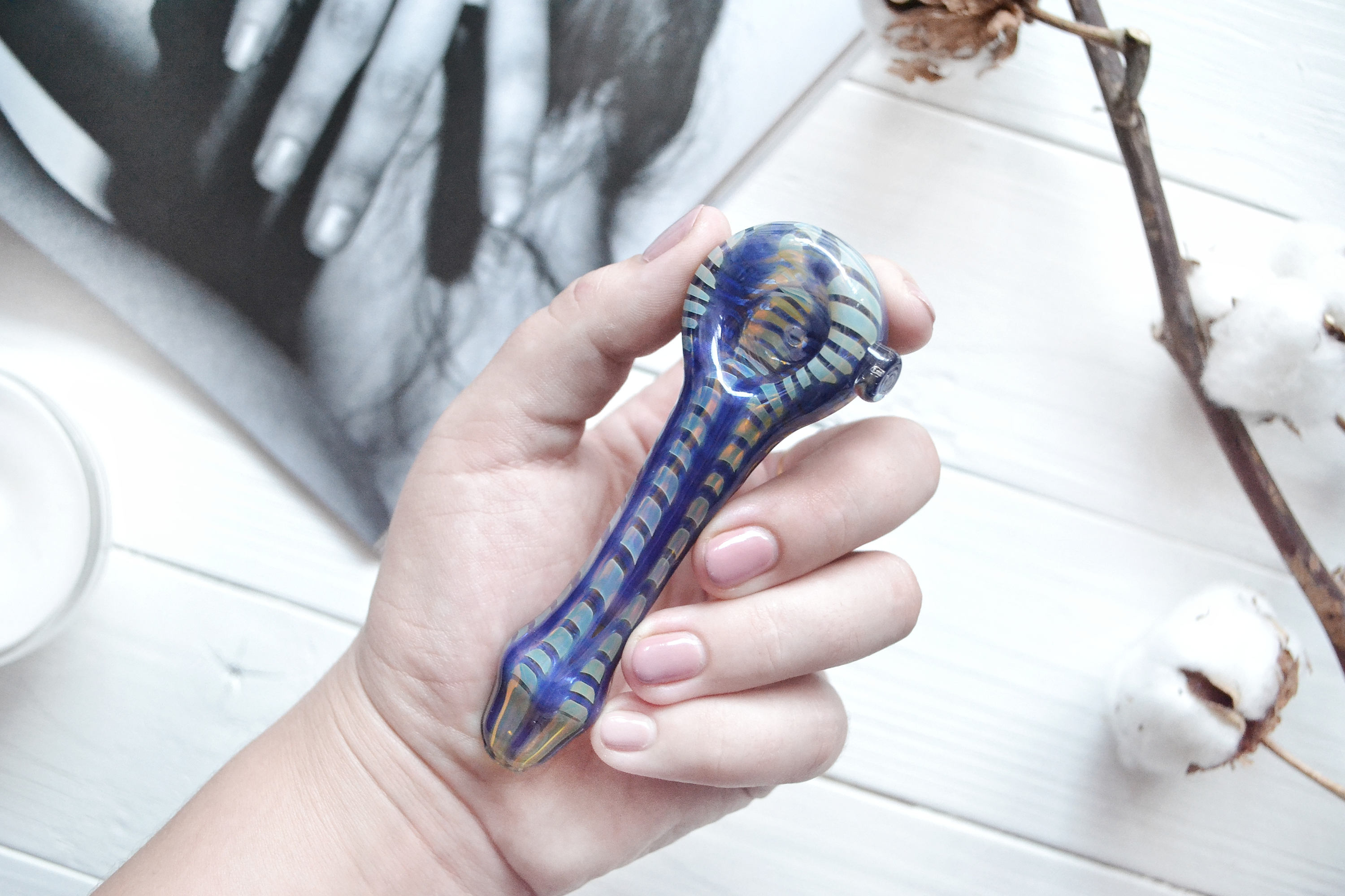 Handblown Glass Pipe Handmade Glass Pipe borosilicate pipe