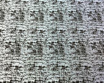 Black Markings On Ice Blue Mid-Weight Cotton Blend