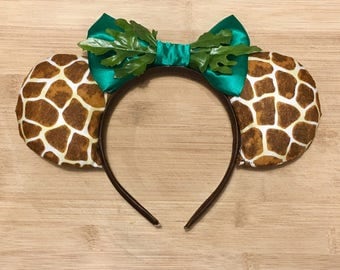 Giraffe Animal Kingdom Mouse Ears Headband