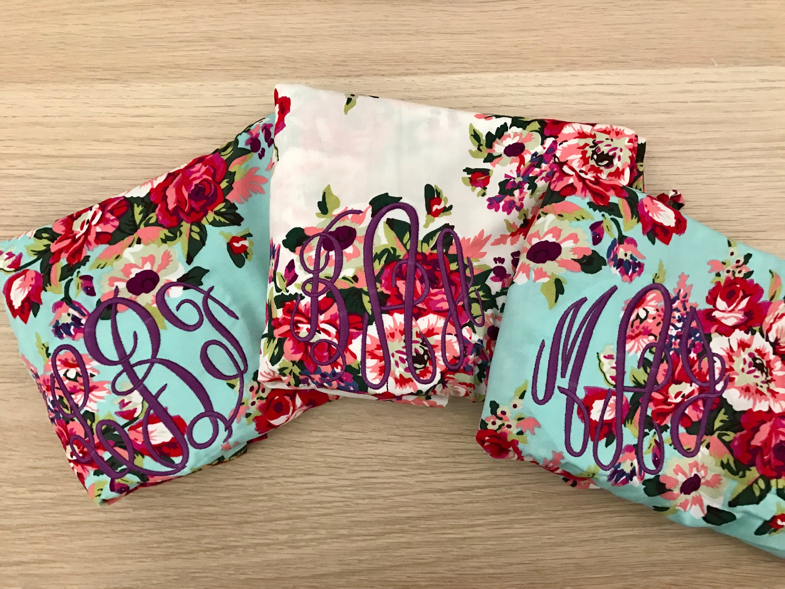 Bridesmaid robes wedding robes cotton lace bridesmaid gift